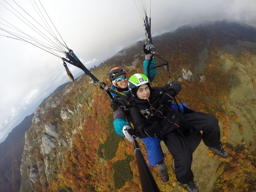 Brasov (:) Tandem Paragliding Experience - Entering The Paragliding Setup Near Brasov