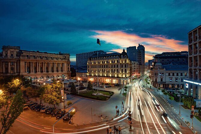 Bucharest Evening Tour and Traditional Dinner - 3 hours - University Square, National Theatre, and the Triumph Arch
