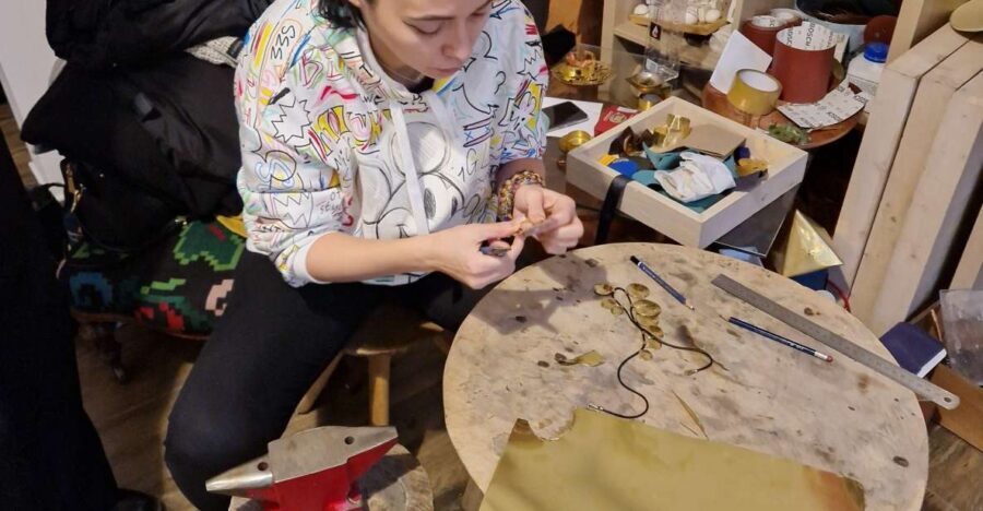 Bucharest: Real Roma Community - Crafting Workshop - Inside the boutique workshop: copper crafting with a maestro