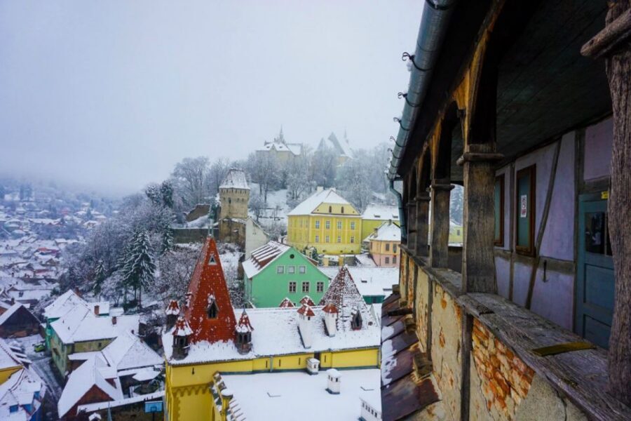 From Brasov – Red Line & City Tour Sighisoara UNESCO - First walk in town: market square and getting oriented