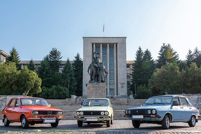 Private-Red Patrol Bucharest Flea Market Tour with a Romanian car - Parcul Carol I: another flea zone plus the famous red marble monument