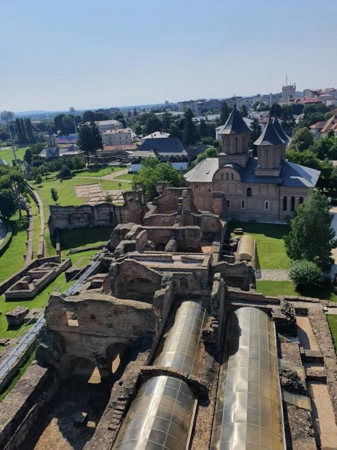 Real Dracula Princely Court and Real Dracula's Fortress - Royal Court of Târgoviște and Chindia Tower: the view that explains the whole place