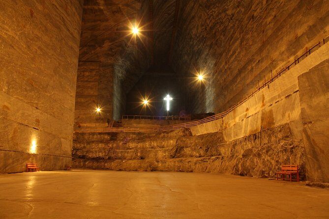 The Salt Mines, The Winery, The Muddy Volcanoes! The Fixers Private Tour - Unirea Salt Mine: 208 meters down and big enough to picture a city inside